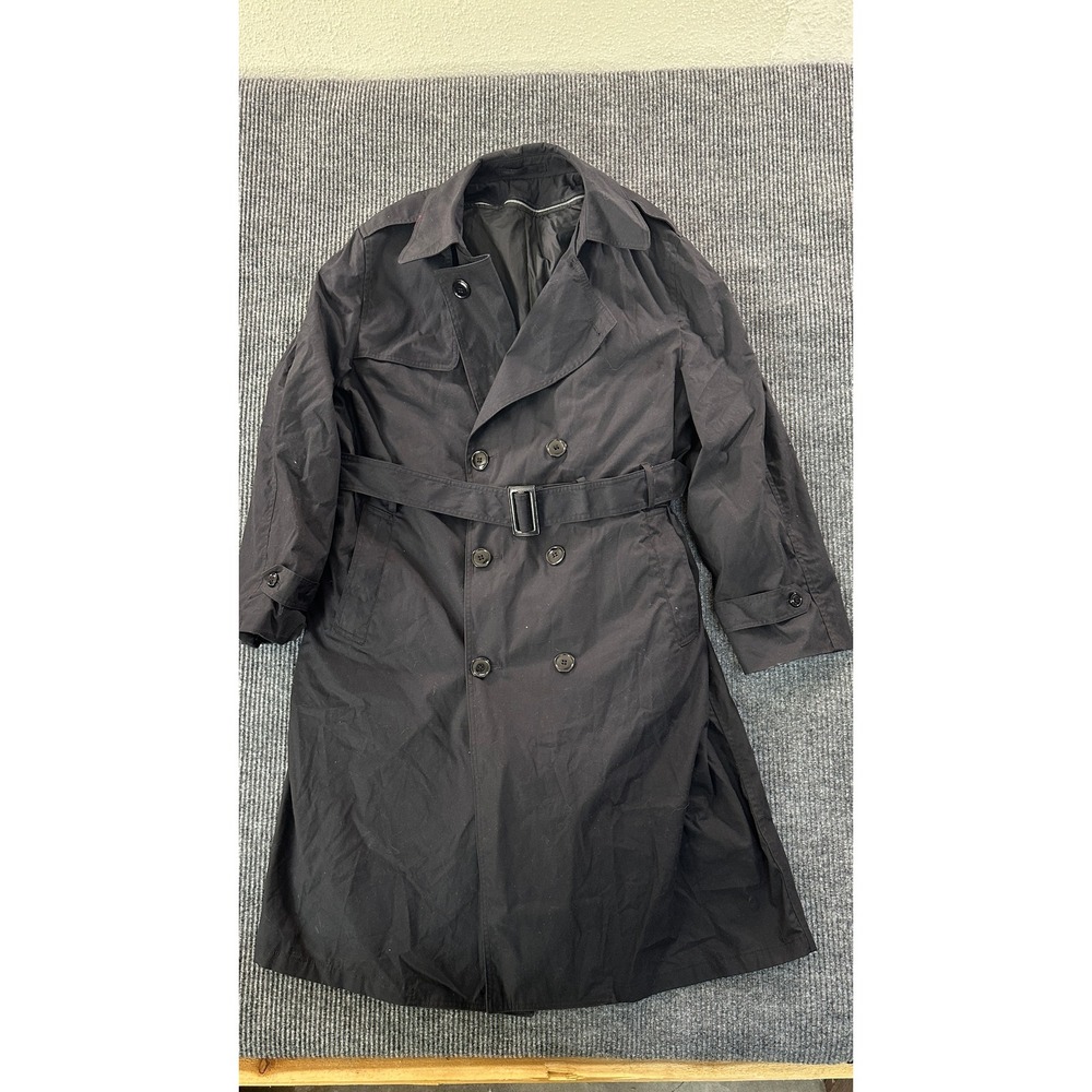 American Apparel Mens DSCP Garrison Collection Trench Coat 44R Black All Weather